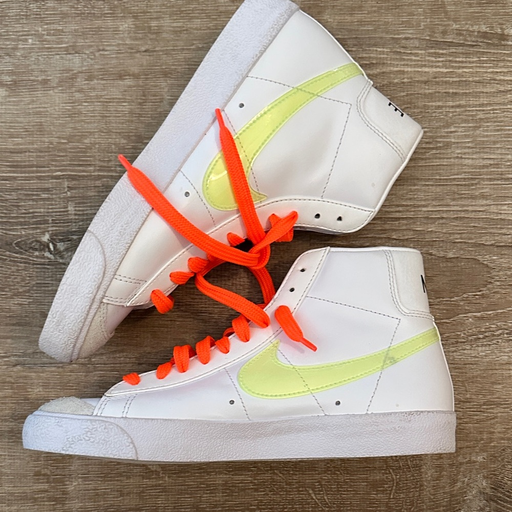 Nike High-Top Sneakers with Neon Accents